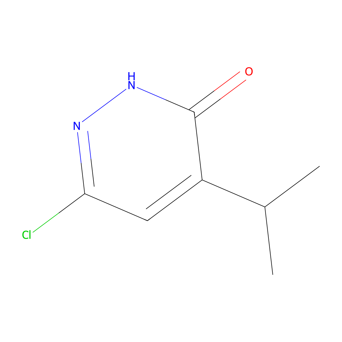 6-Chloro-4-isopropyl-pyridazin-3-ol molecular structure, CAS 1696366-11-6