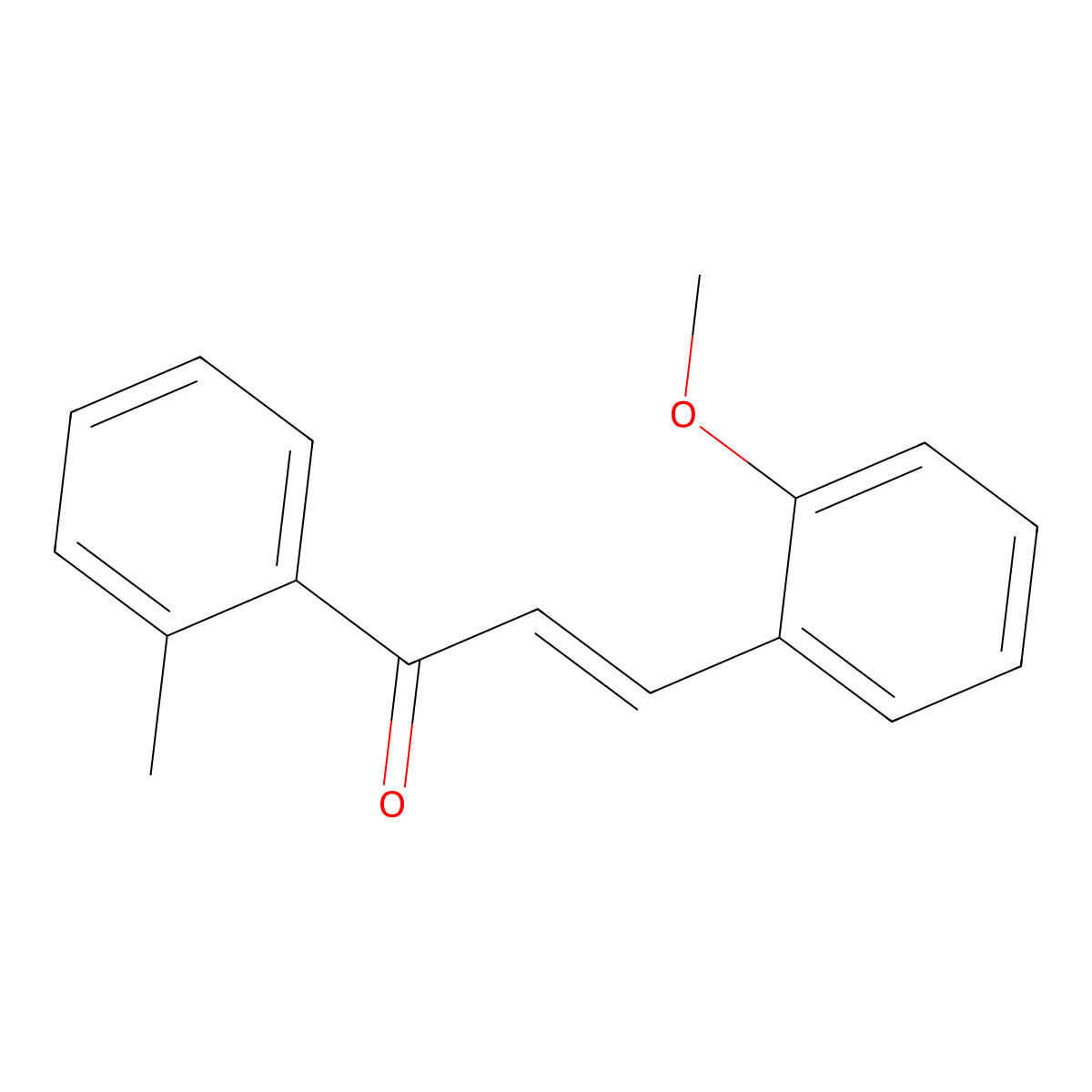 (2E)-3-(2-Methoxyphenyl)-1-(2-methylphenyl)prop-2-en-1-one molecular structure, CAS 1696383-53-5