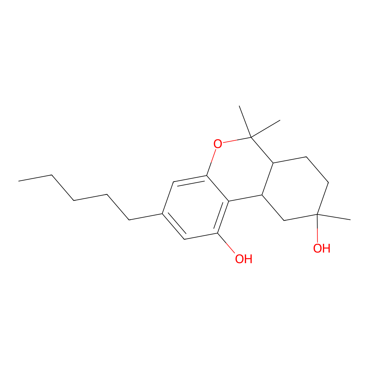 (+/-)-9alpha-hydroxy Hexahydrocannabinol molecular structure, CAS 16964-49-1