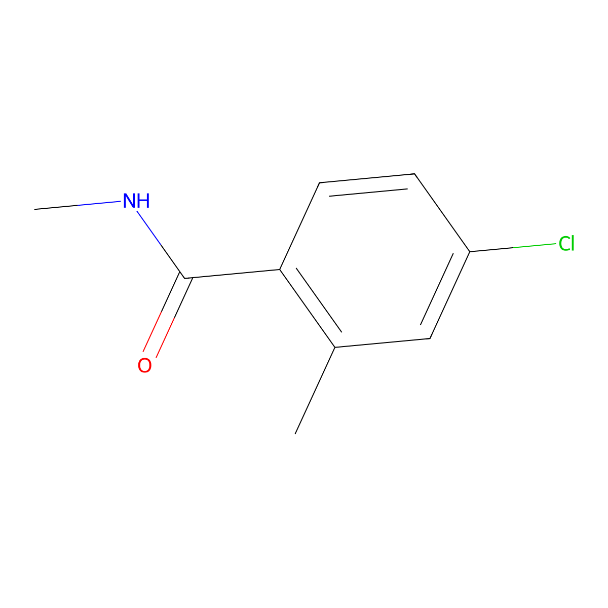 4-chloro-N,2-dimethylbenzamide molecular structure, CAS 1696495-97-2