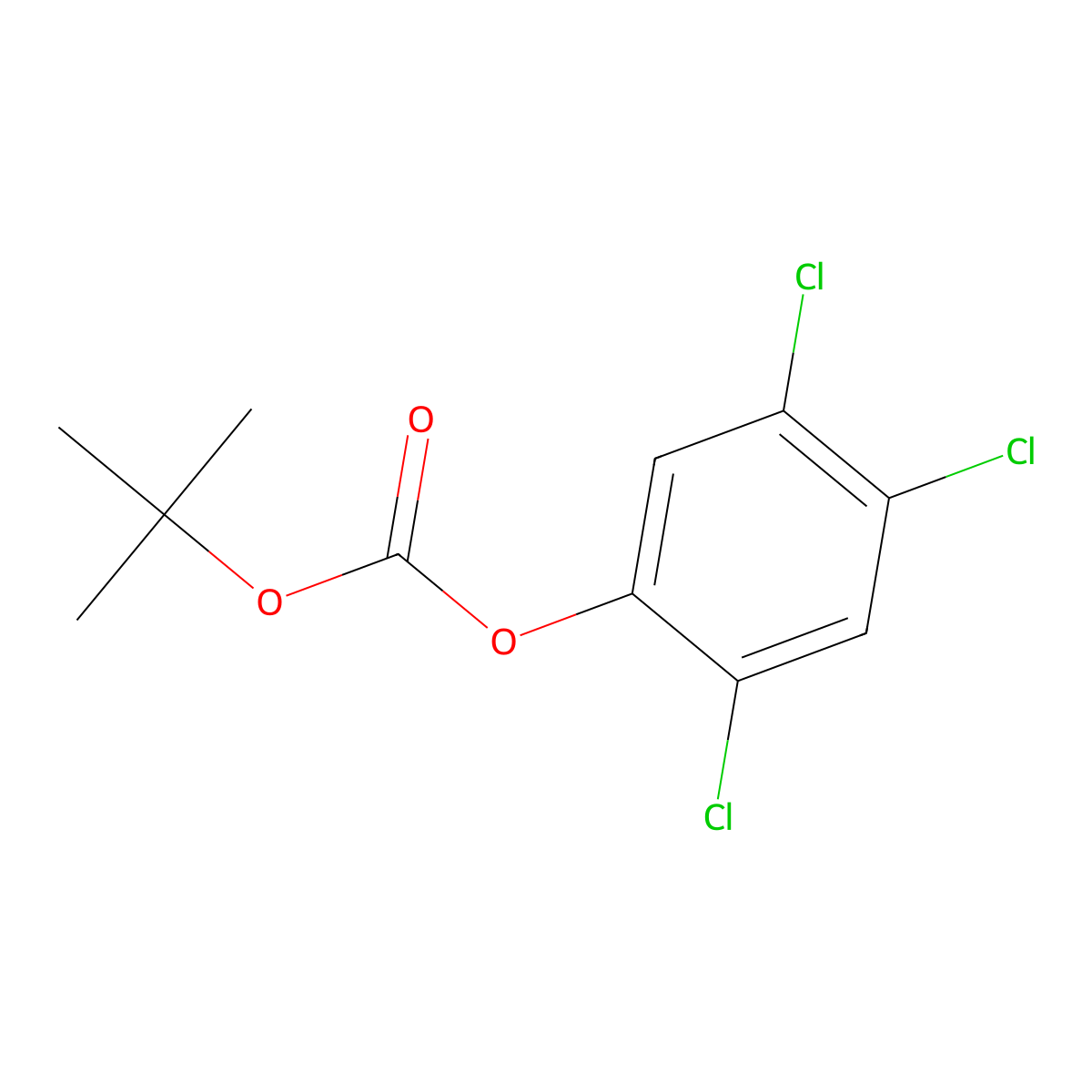 tert-Butyl 2,4,5-trichlorophenyl carbonate molecular structure, CAS 16965-08-5
