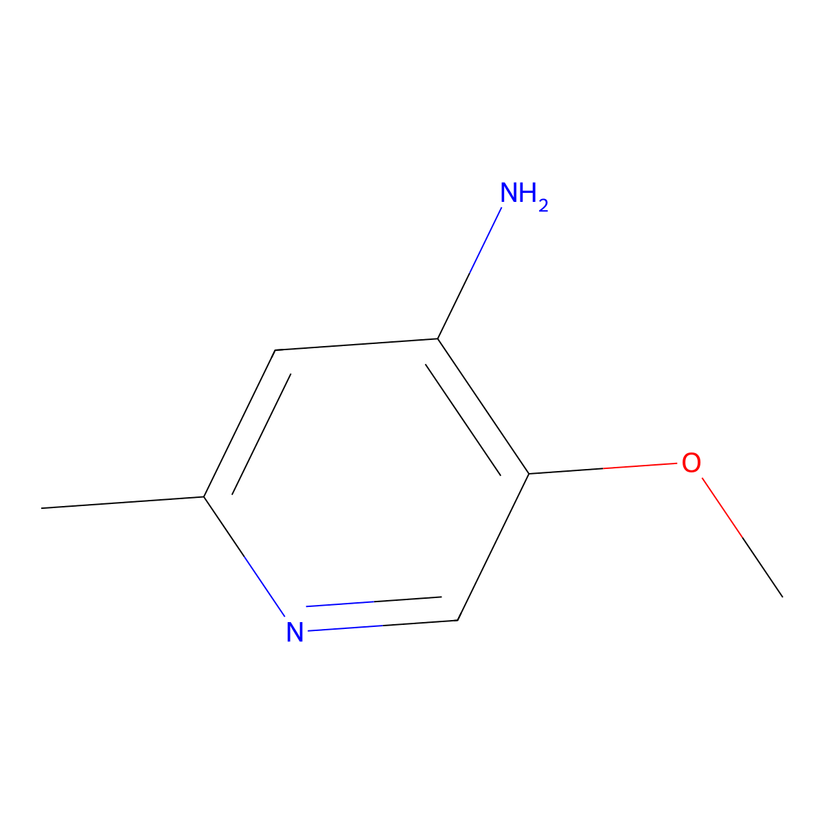 5-Methoxy-2-methylpyridin-4-amine molecular structure, CAS 1696540-73-4