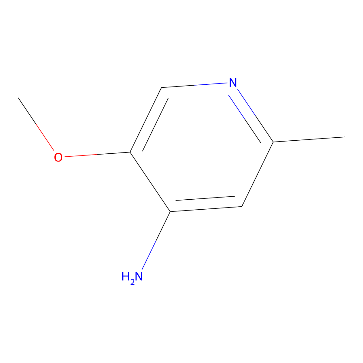 5-Methoxy-2-methylpyridin-4-amine molecular structure, CAS 1696540-73-4