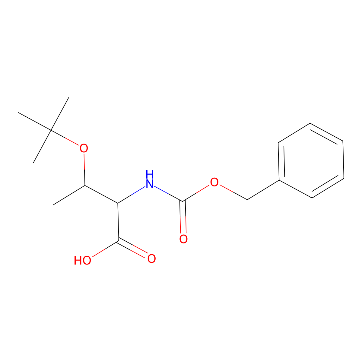 (2S,3R)-2-(((Benzyloxy)carbonyl)amino)-3-(tert-butoxy)butanoic acid molecular structure, CAS 16966-09-9