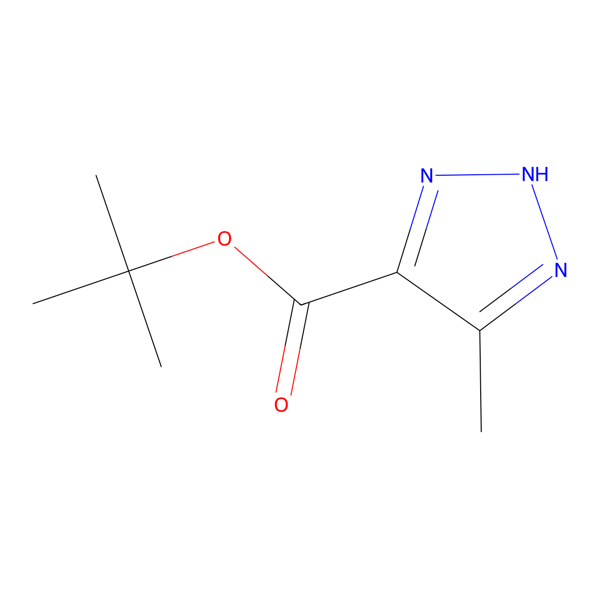 tert-Butyl 5-methyl-1H-1,2,3-triazole-4-carboxylate molecular structure, CAS 1696633-58-5