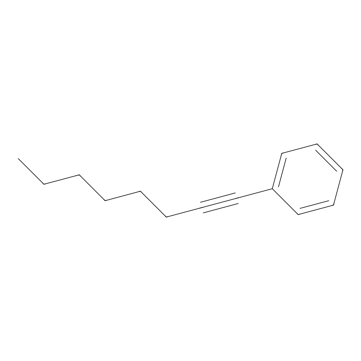 1-Phenyl-1-octyne molecular structure, CAS 16967-02-5