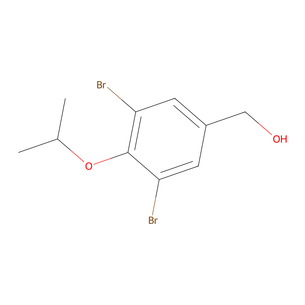 [3,5-Dibromo-4-(propan-2-yloxy)phenyl]methanol molecular structure, CAS 1696709-12-2