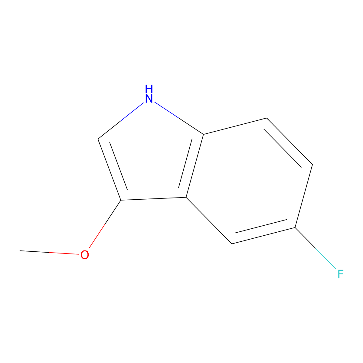 5-fluoro-3-methoxy-1H-indole molecular structure, CAS 169674-06-0
