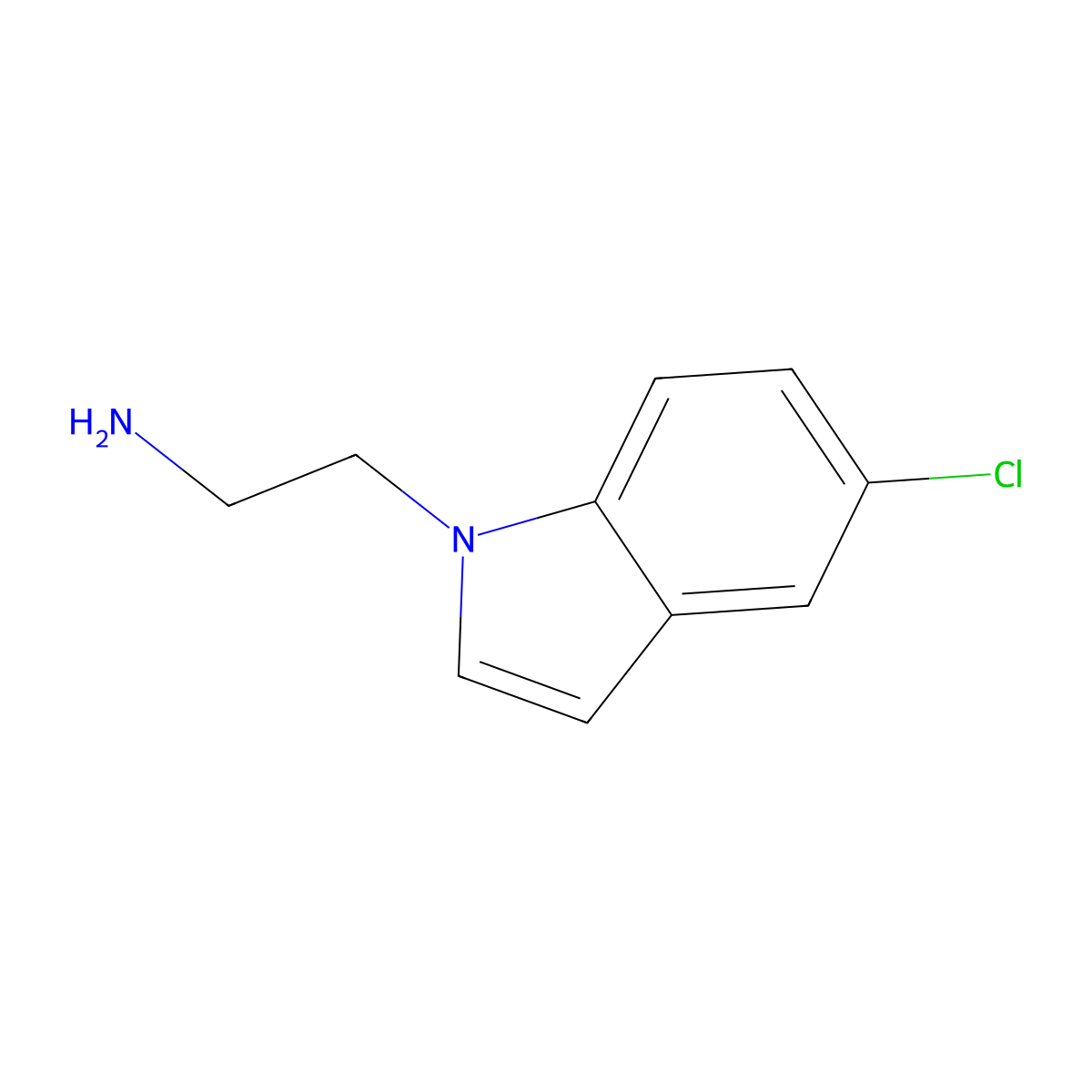 2-(5-chloro-1H-indol-1-yl)ethan-1-amine molecular structure, CAS 169674-88-8
