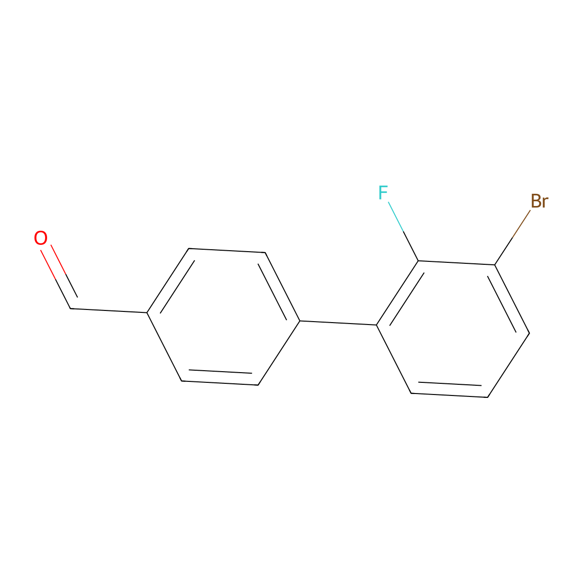 3'-Bromo-2'-fluoro[1,1'-biphenyl]-4-carboxaldehyde molecular structure, CAS 1696744-89-4