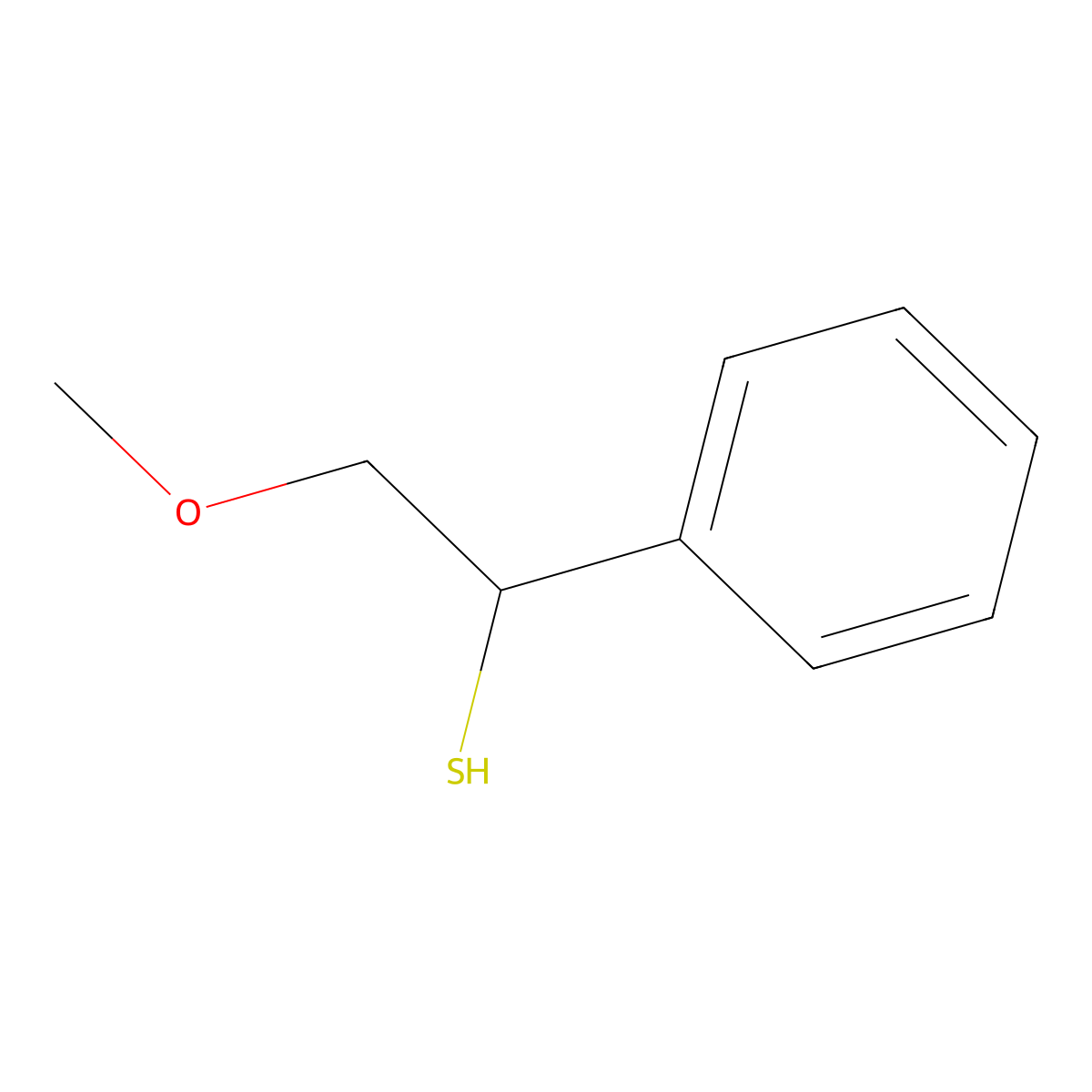 2-Methoxy-1-phenylethane-1-thiol molecular structure, CAS 1696794-29-2