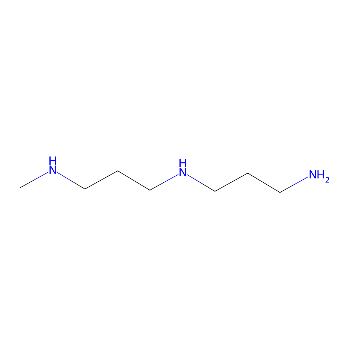 N1-(3-Aminopropyl)-N3-methyl-1,3-propanediamine molecular structure, CAS 16968-18-6