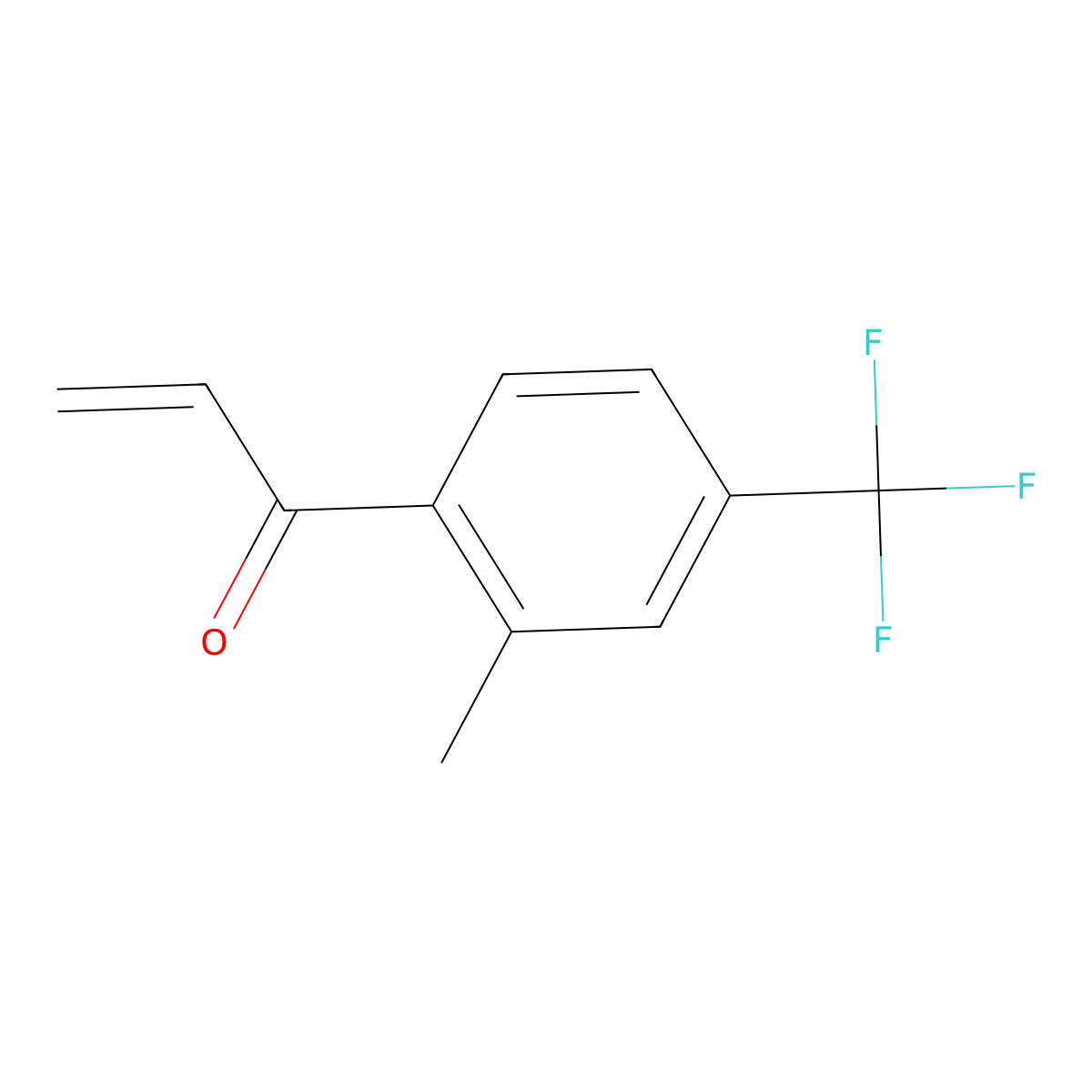 1-[2-Methyl-4-(trifluoromethyl)phenyl]prop-2-en-1-one molecular structure, CAS 1696821-78-9