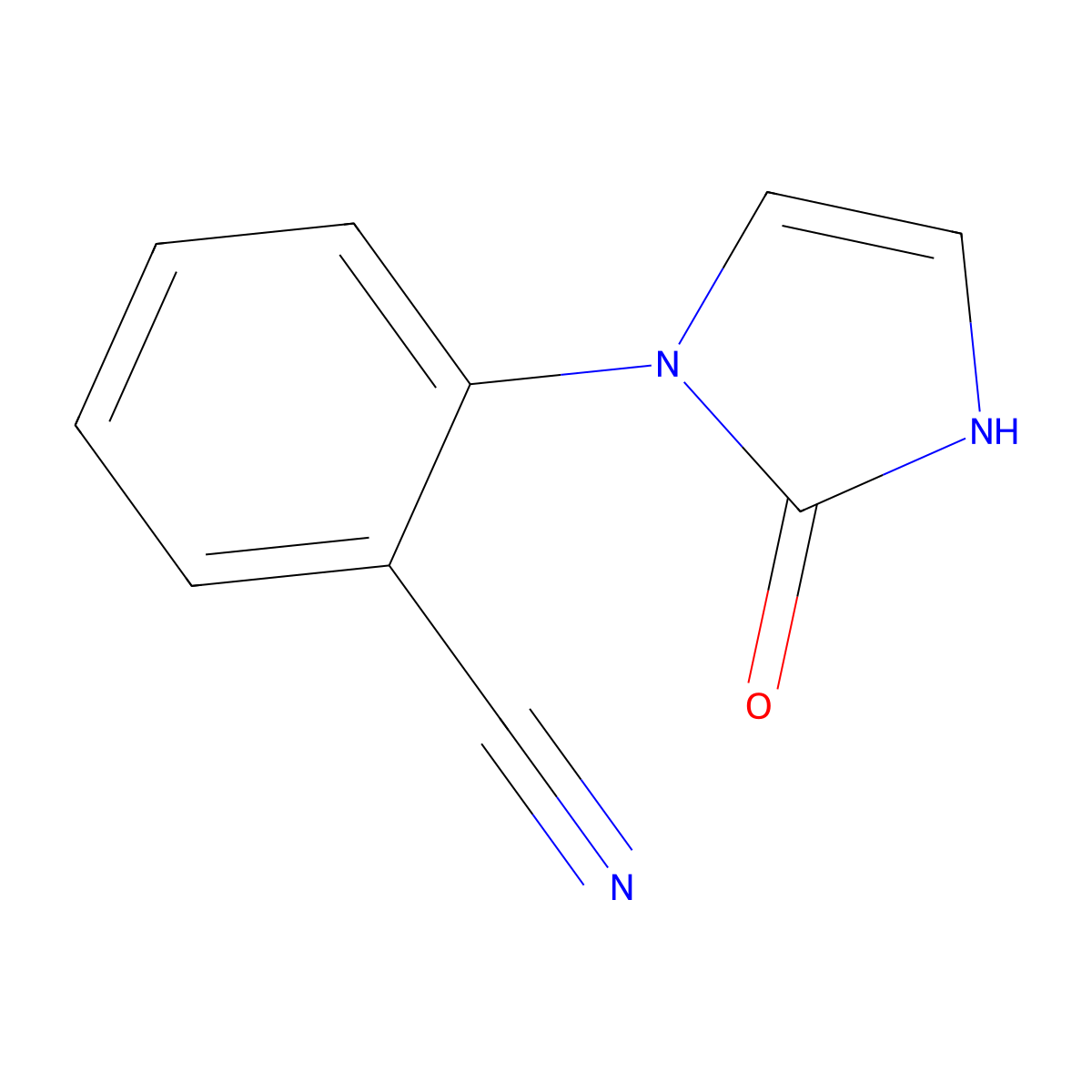 2-(2-Oxo-2,3-dihydro-1h-imidazol-1-yl)benzonitrile molecular structure, CAS 1696828-53-1