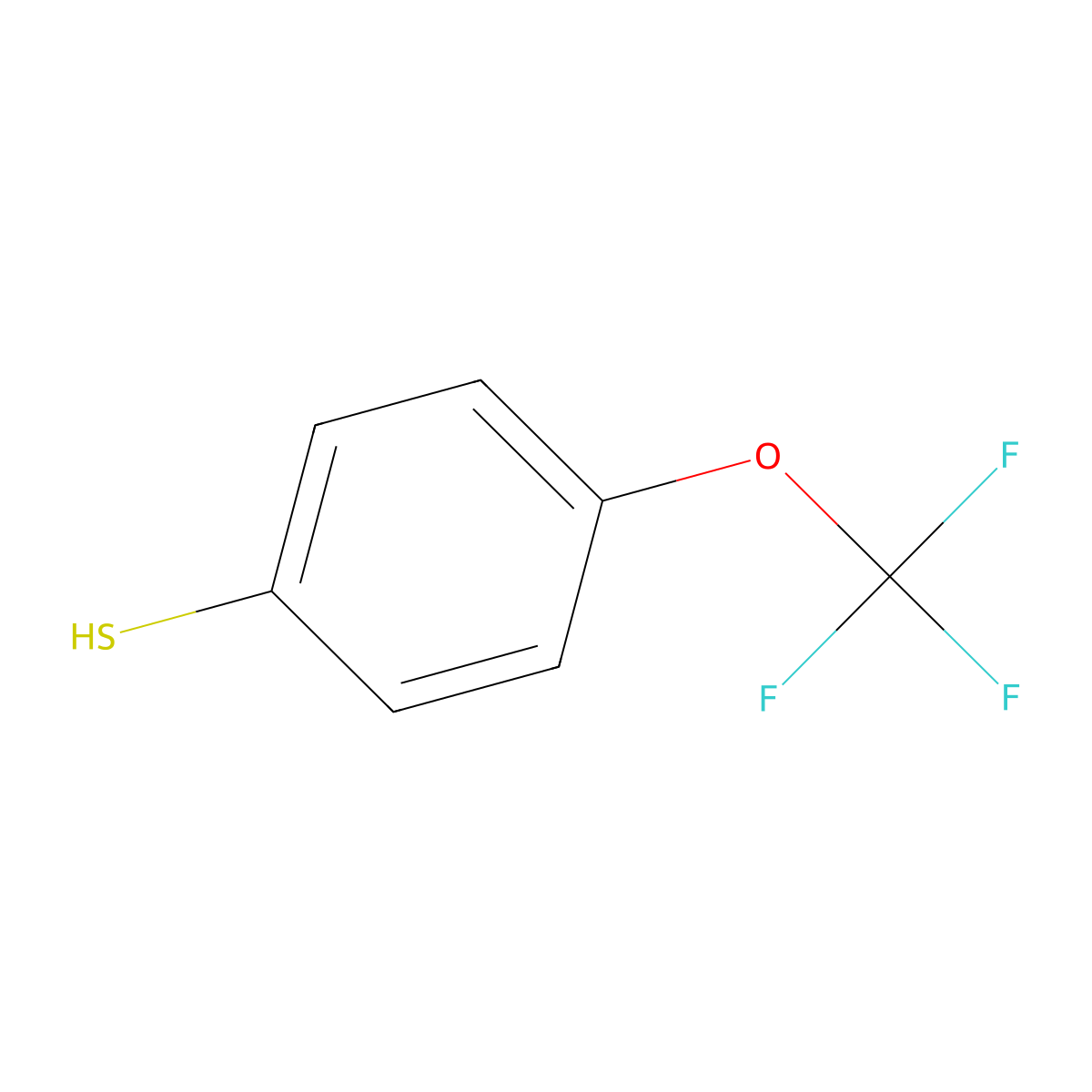 4-(Trifluoromethoxy)benzene-1-thiol molecular structure, CAS 169685-29-4