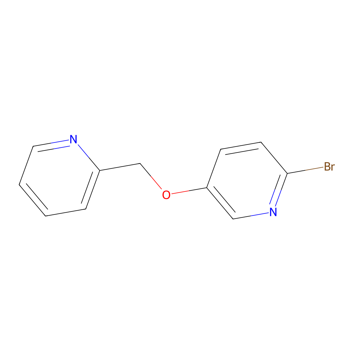 2-Bromo-5-(pyridin-2-ylmethoxy)pyridine molecular structure, CAS 1696887-81-6