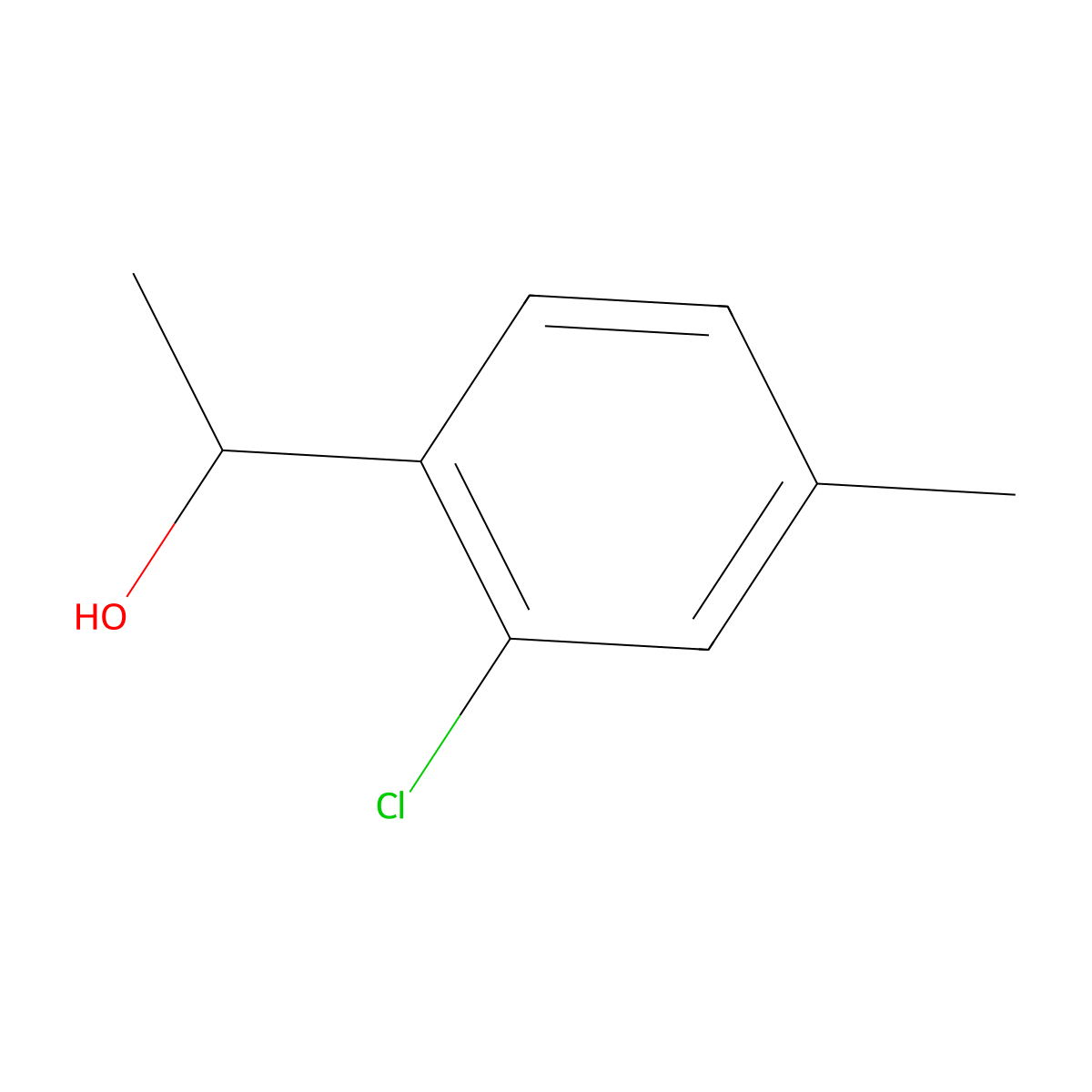 2-Chloro-alpha,4-dimethylbenzenemethanol molecular structure, CAS 1696899-61-2