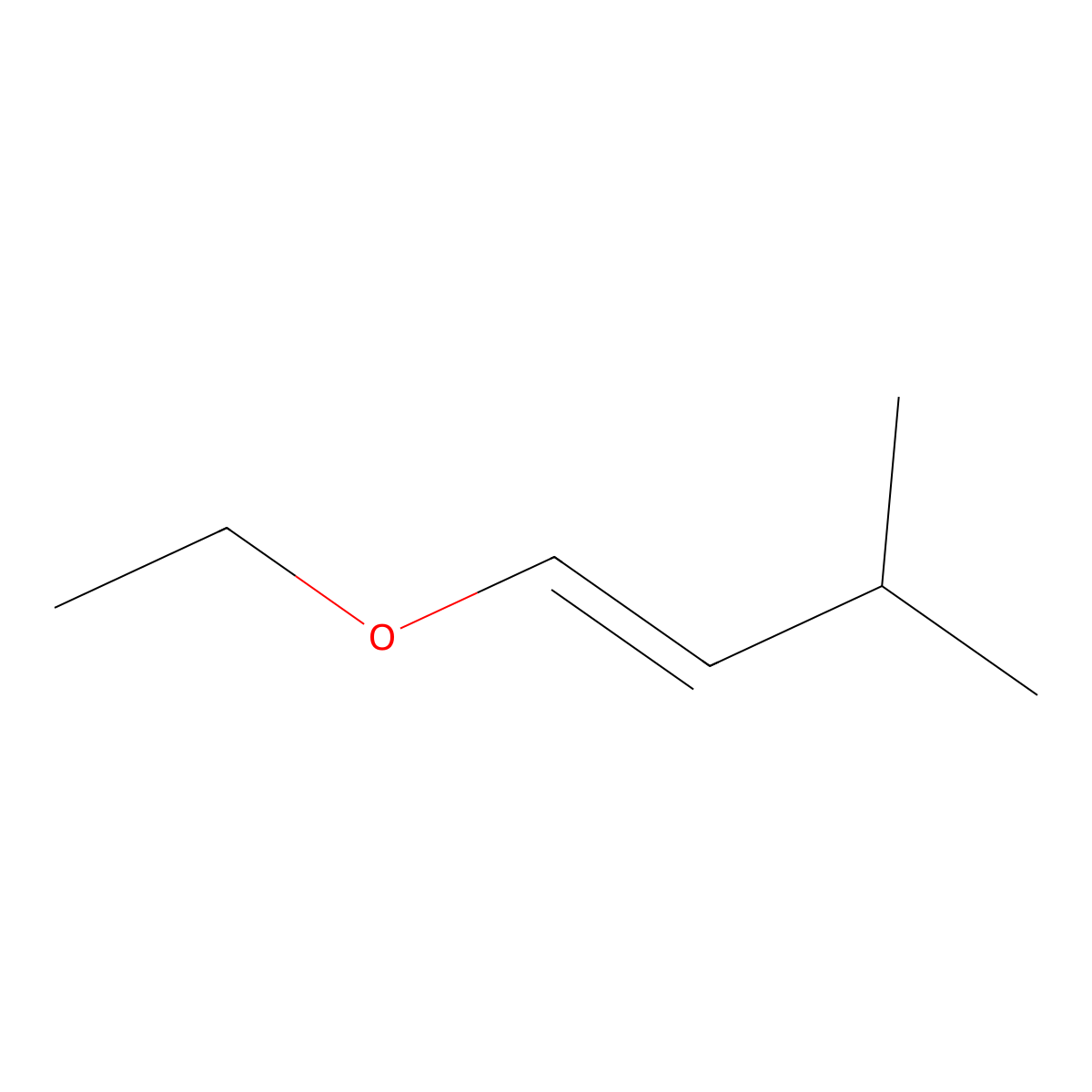 (1E)-1-ethoxy-3-methylbut-1-ene molecular structure, CAS 16969-18-9