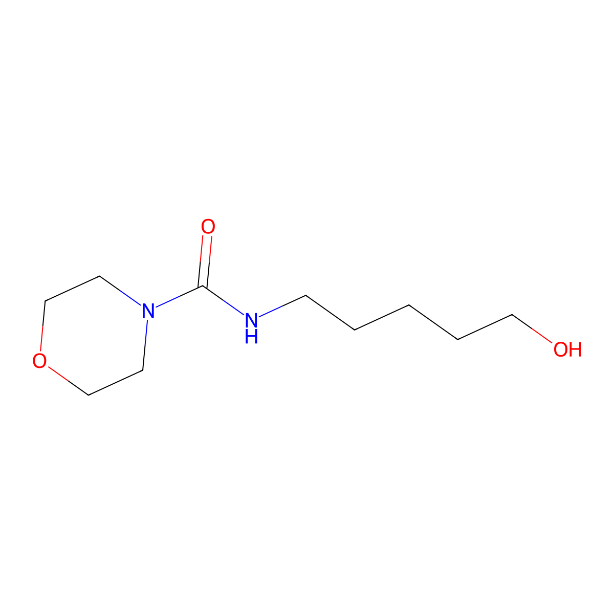 N-(5-hydroxypentyl)morpholine-4-carboxamide molecular structure, CAS 1696921-55-7