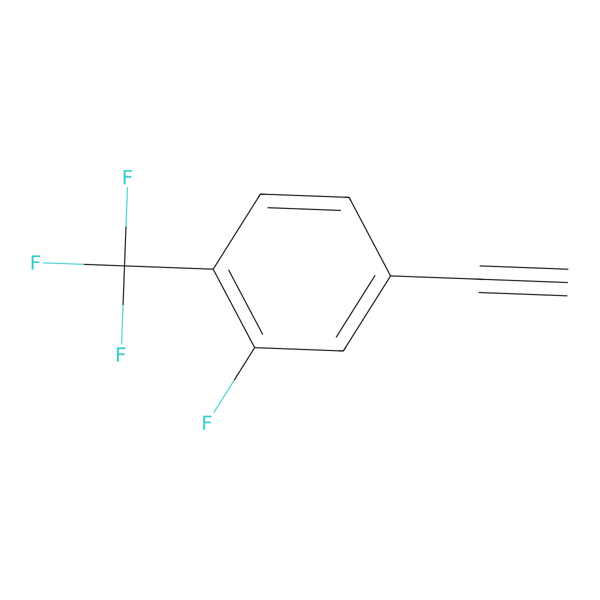3-Fluoro-4-(trifluoromethyl)phenylacetylene molecular structure, CAS 1696971-45-5