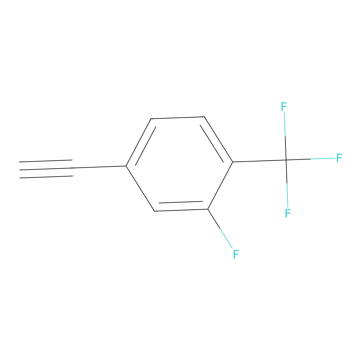 3-Fluoro-4-(trifluoromethyl)phenylacetylene molecular structure, CAS 1696971-45-5