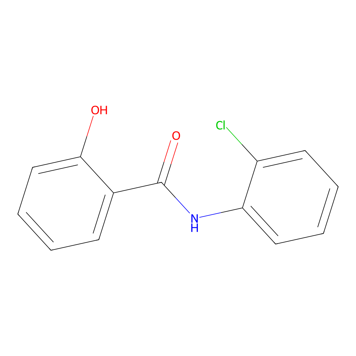 N-(2-Chlorophenyl)-2-hydroxybenzamide molecular structure, CAS 1697-18-3