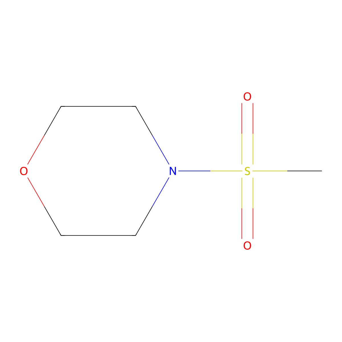 4-Methanesulfonylmorpholine molecular structure, CAS 1697-34-3