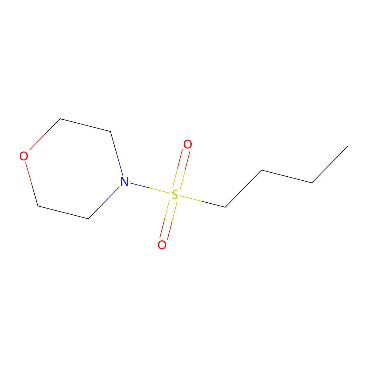 4-(Butylsulfonyl)morpholine molecular structure, CAS 1697-35-4