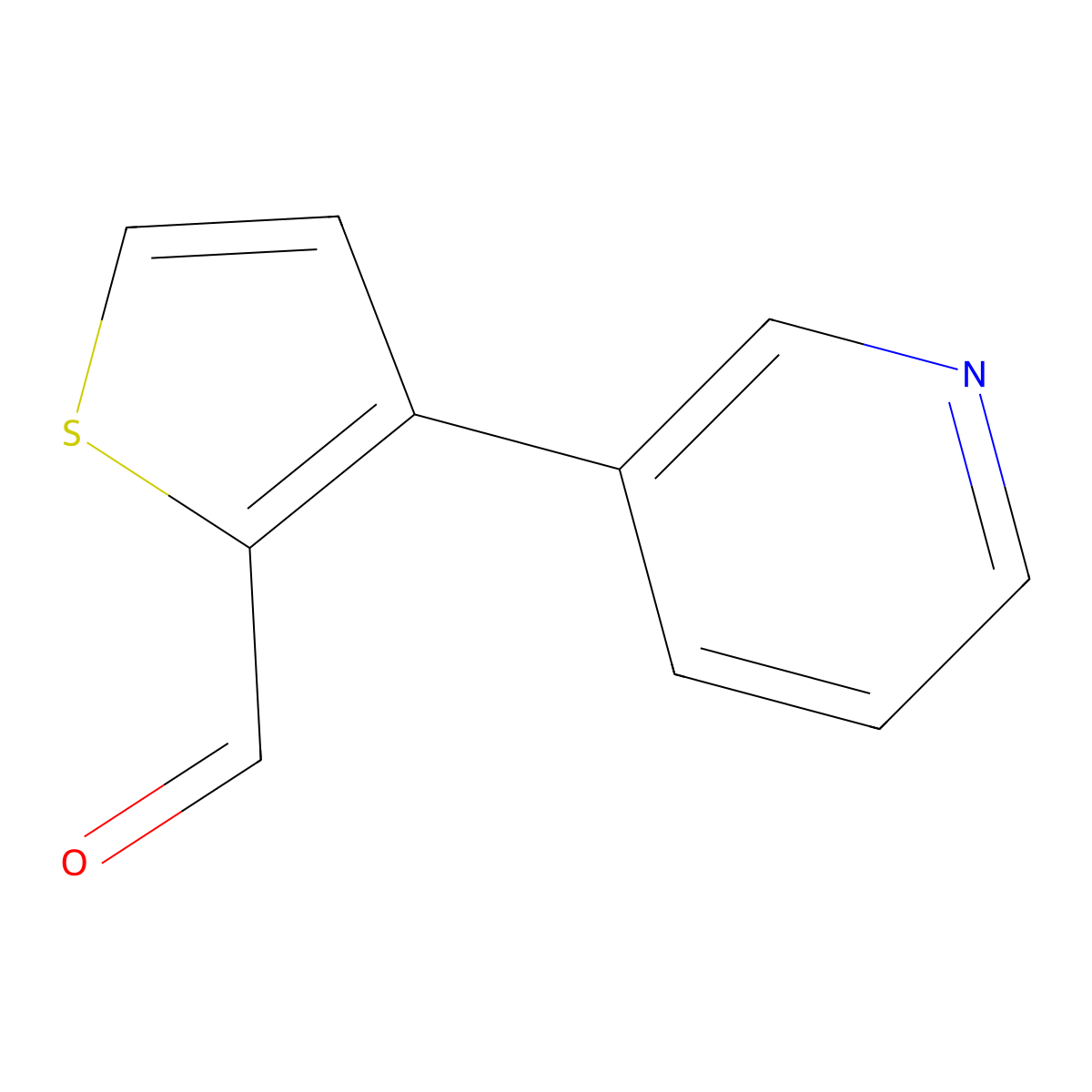 3-(Pyridin-3-YL)thiophene-2-carbaldehyde molecular structure, CAS 169701-91-1