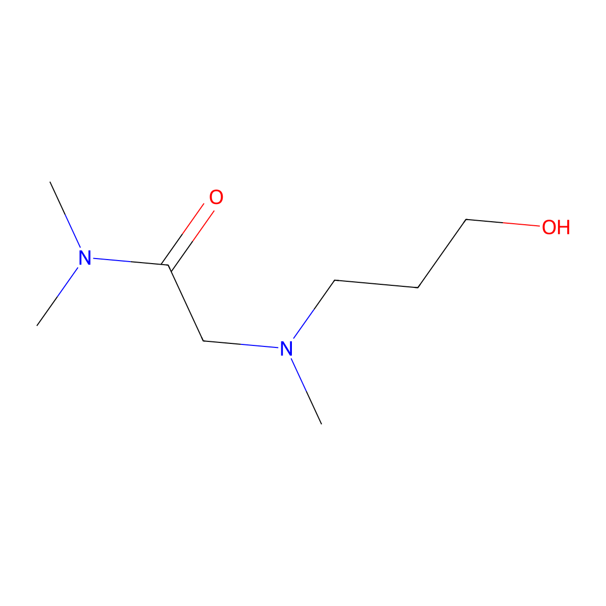 2-((3-hydroxypropyl)(methyl)amino)-N,N-dimethylacetamide molecular structure, CAS 1697094-26-0
