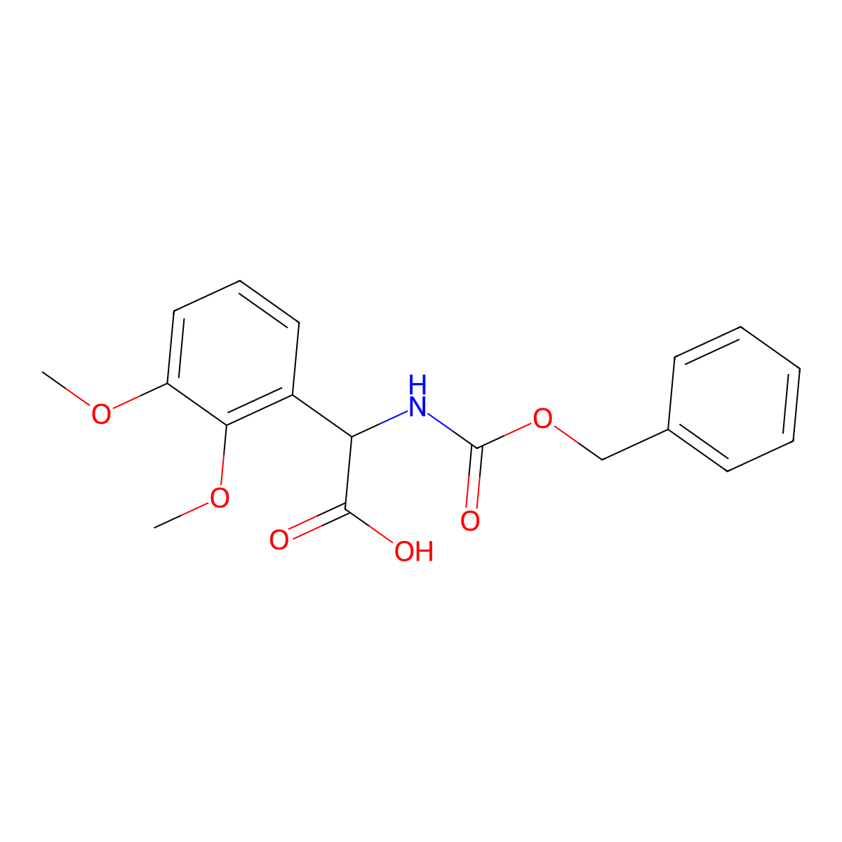 2-(Cbz-amino)-2-(2,3-dimethoxyphenyl)acetic Acid molecular structure, CAS 1697104-62-3