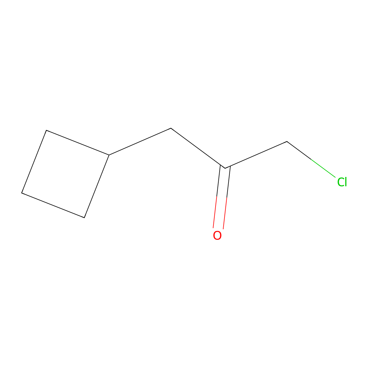 1-Chloro-3-cyclobutylpropan-2-one molecular structure, CAS 1697113-38-4