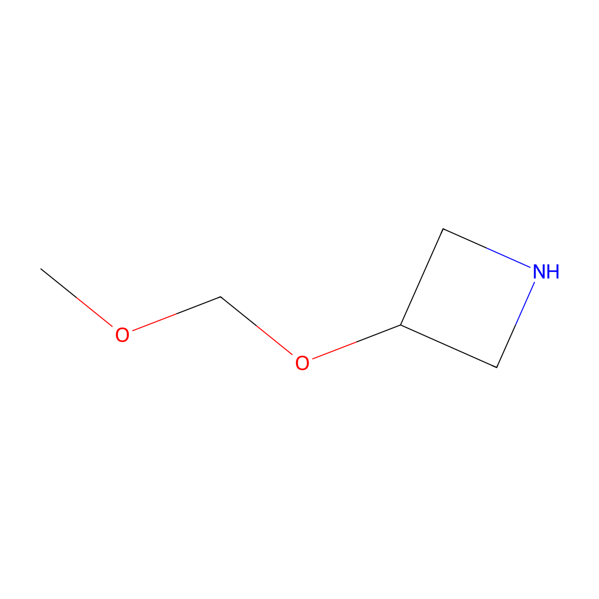 3-(Methoxymethoxy)azetidine molecular structure, CAS 1697121-19-9