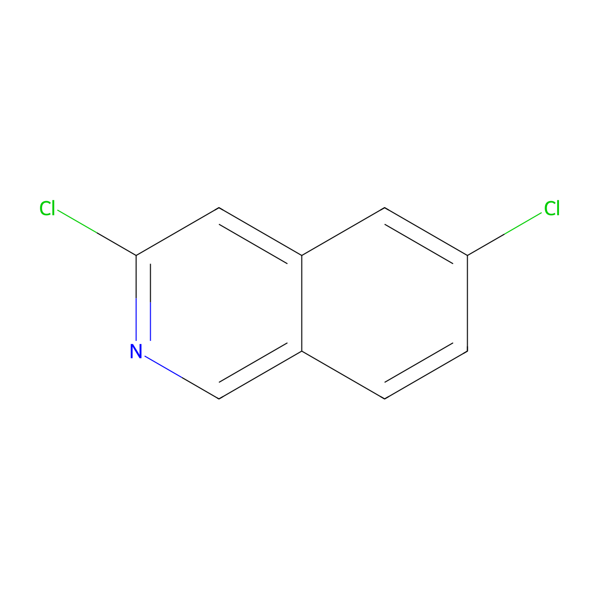 3,6-Dichloroisoquinoline molecular structure, CAS 1697221-90-1