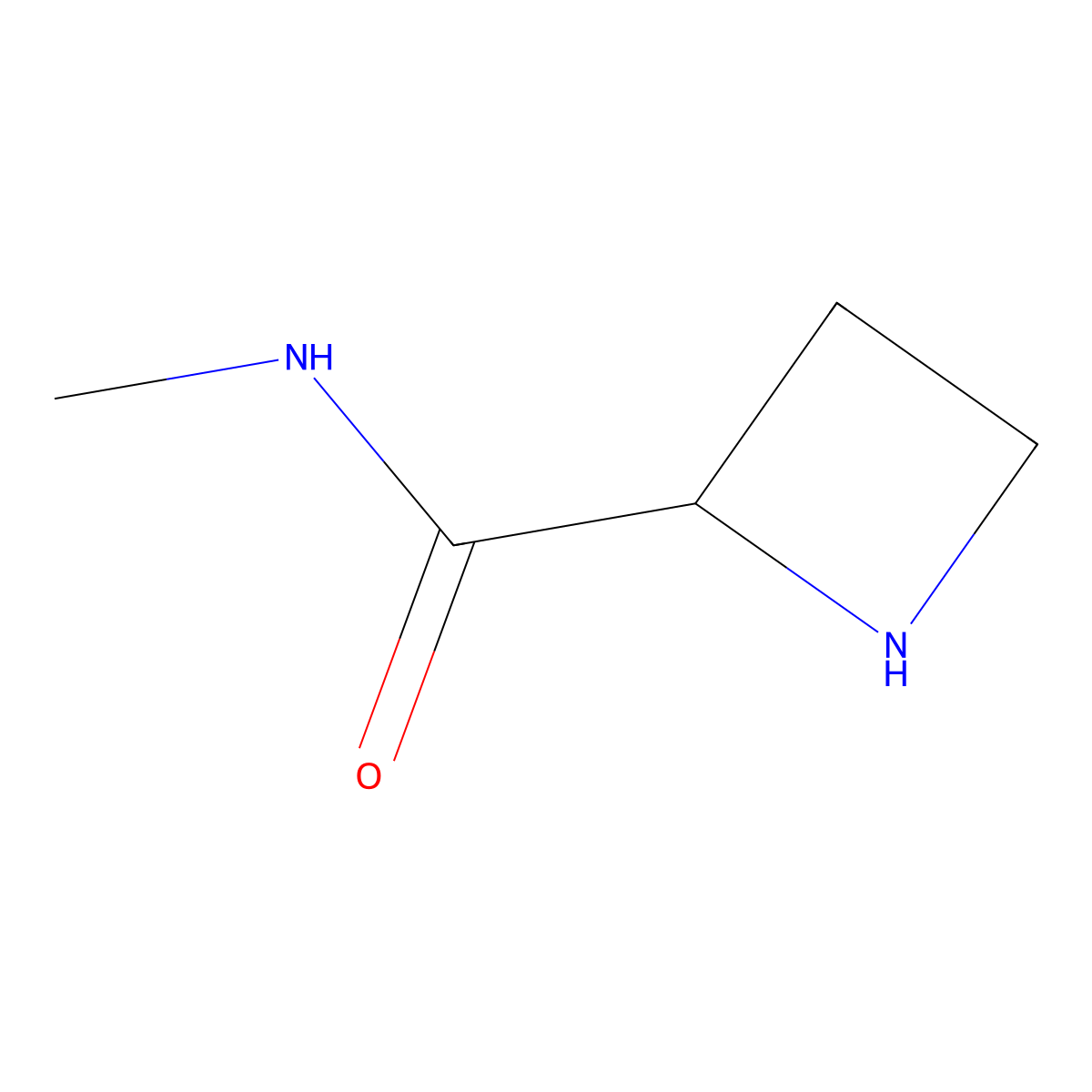 N-methylazetidine-2-carboxamide molecular structure, CAS 1697240-19-9
