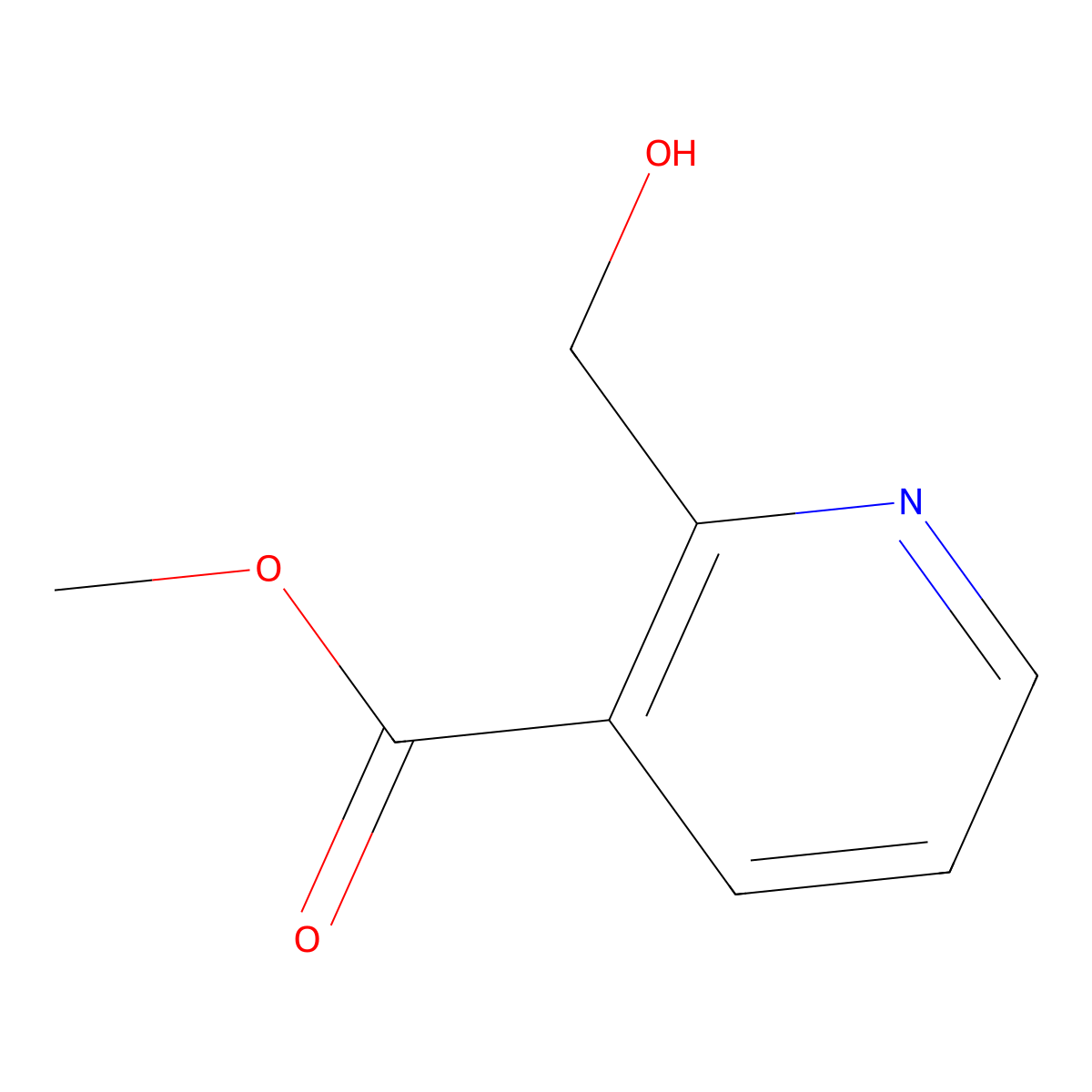 Methyl 2-(hydroxymethyl)nicotinate molecular structure, CAS 1697289-97-6