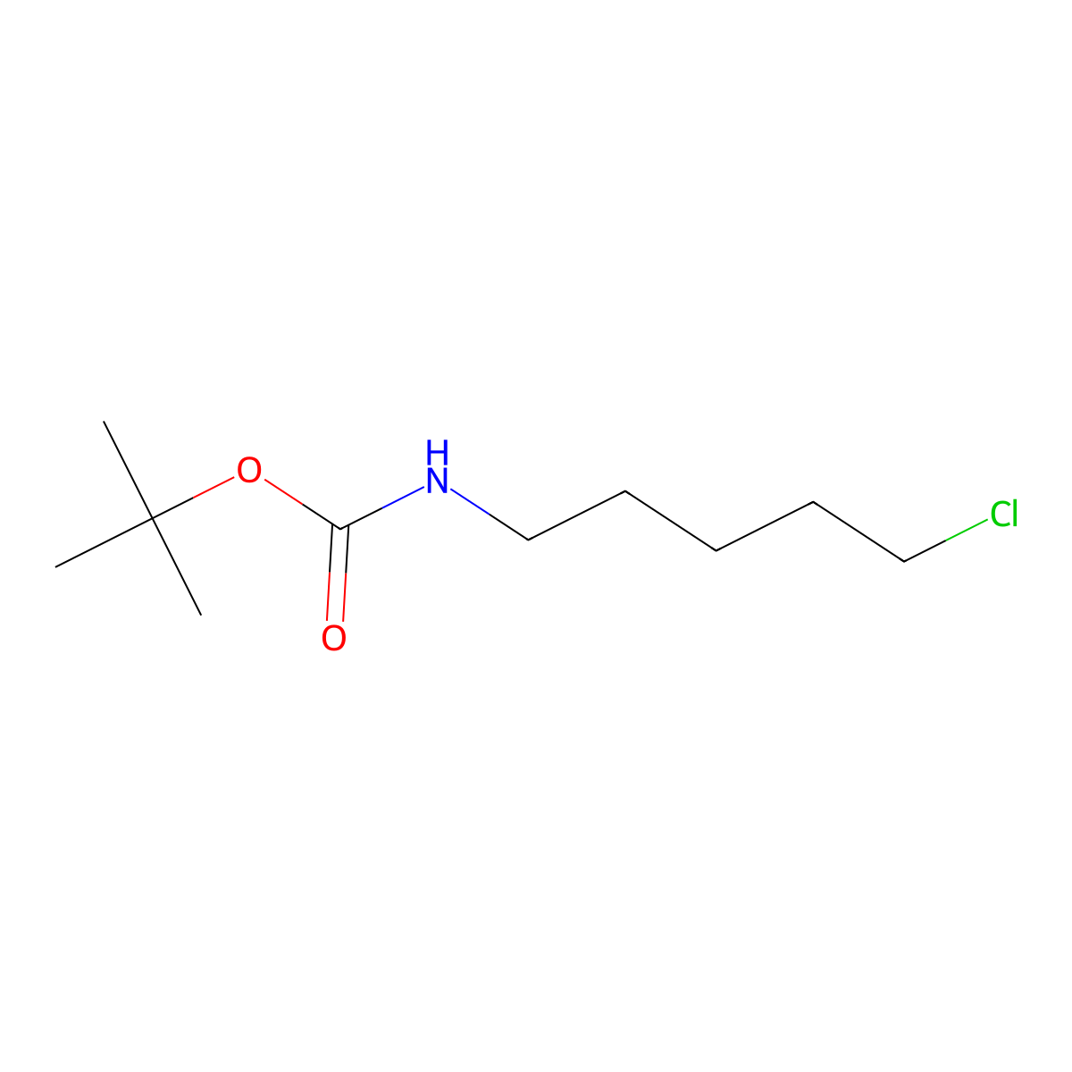 tert-Butyl (5-chloropentyl)carbamate molecular structure, CAS 1697323-89-9