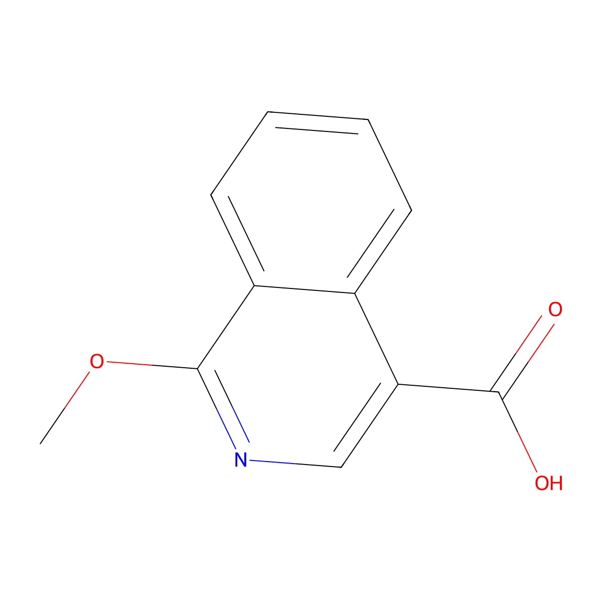 1-Methoxyisoquinoline-4-carboxylic acid molecular structure, CAS 1697334-61-4