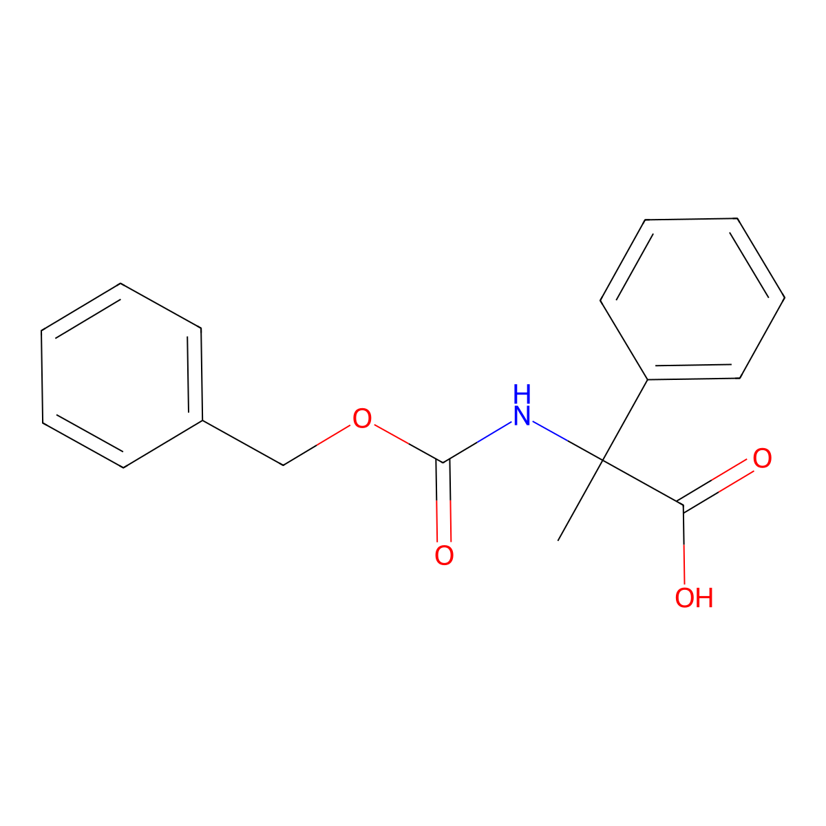 (2S)-2-{[(benzyloxy)carbonyl]amino}-2-phenylpropanoic acid molecular structure, CAS 169738-78-7