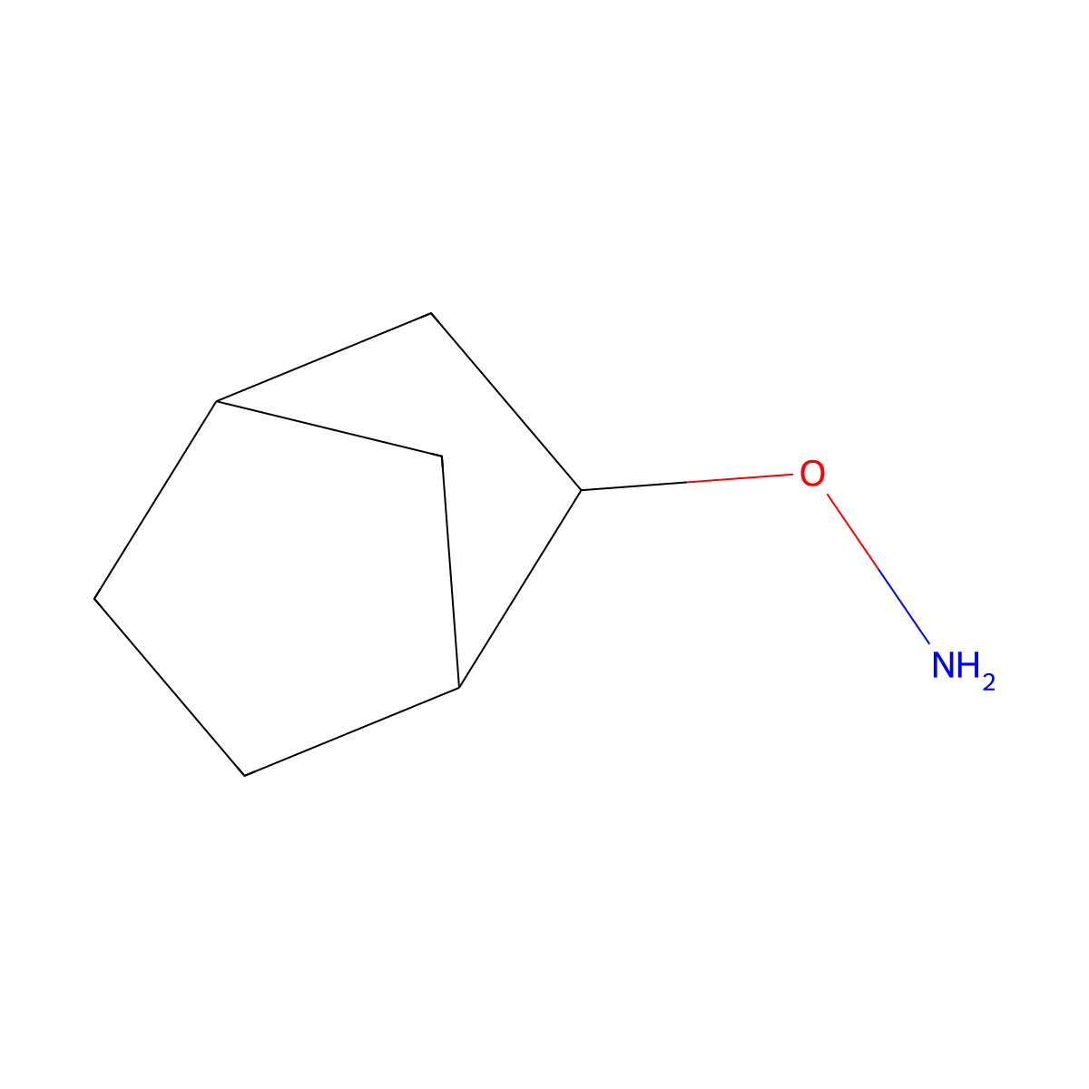 O-{bicyclo[2.2.1]heptan-2-yl}hydroxylamine molecular structure, CAS 1697385-83-3