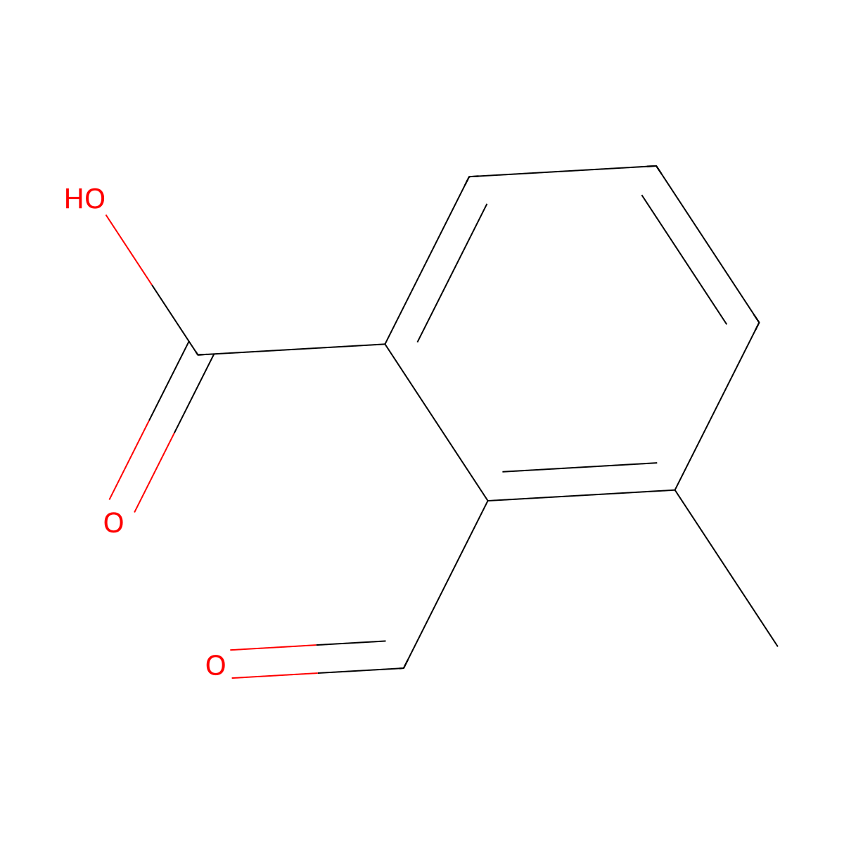 2-Formyl-3-methylbenzoic acid molecular structure, CAS 169739-62-2