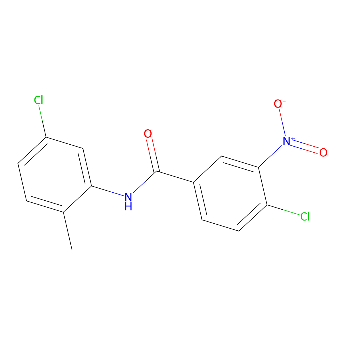 4-chloro-N-(5-chloro-2-methylphenyl)-3-nitrobenzamide molecular structure, CAS 169739-75-7