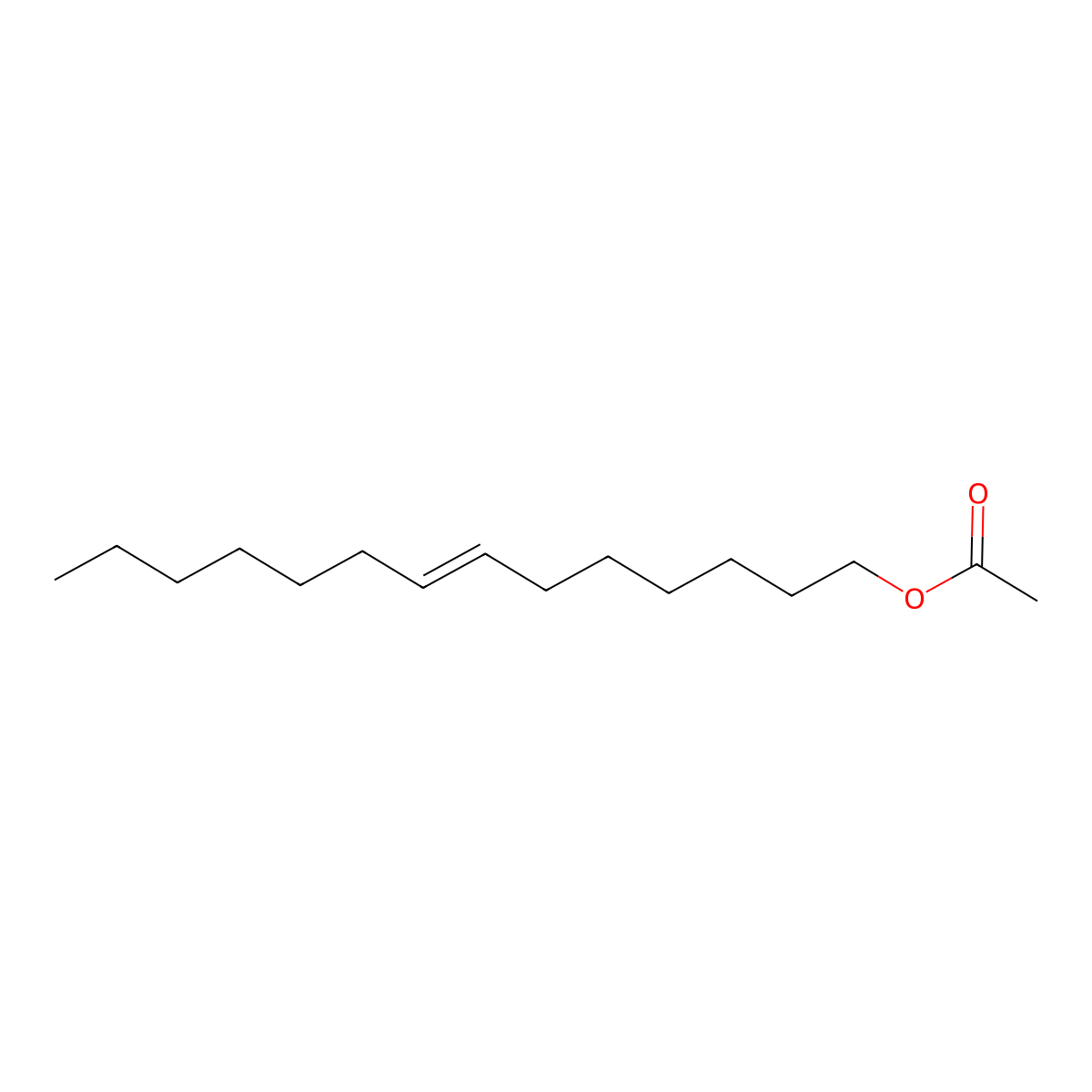 7-Tetradecenyl acetate molecular structure, CAS 16974-10-0