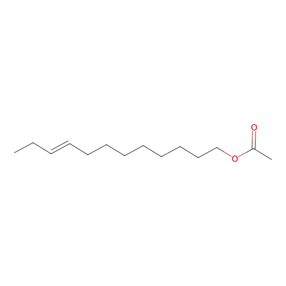 9-Dodecenyl acetate, (9Z)- molecular structure, CAS 16974-11-1