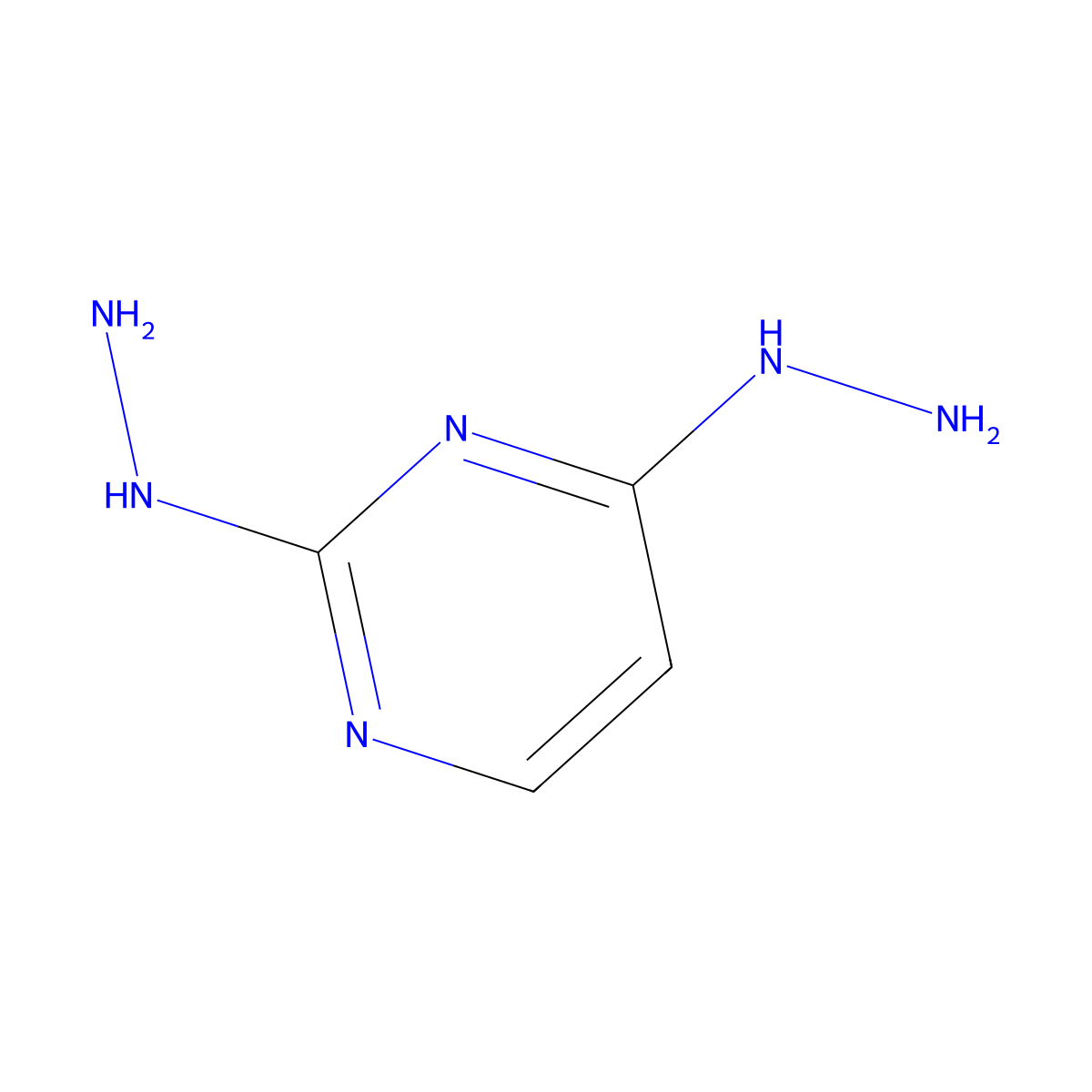 2,4-Dihydrazinopyrimidine molecular structure, CAS 16974-50-8