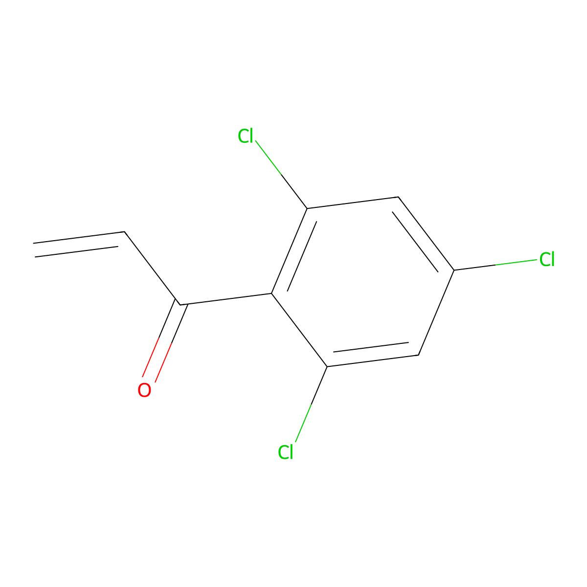 1-(2,4,6-Trichlorophenyl)prop-2-en-1-one molecular structure, CAS 1697405-94-9