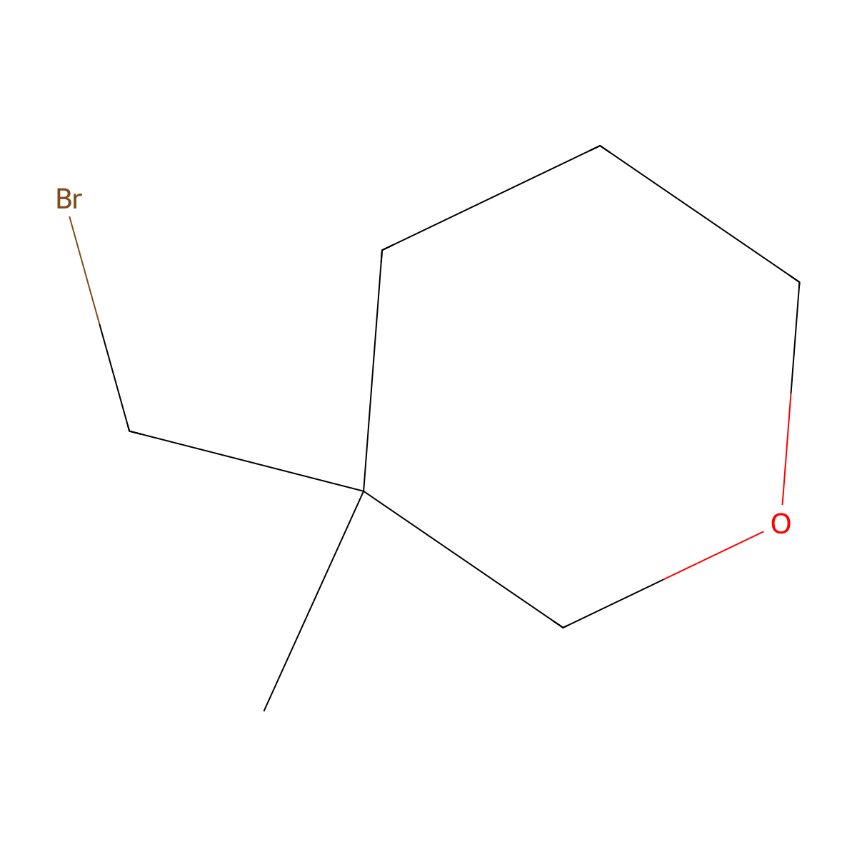 3-(Bromomethyl)-3-methyloxane molecular structure, CAS 1697452-03-1