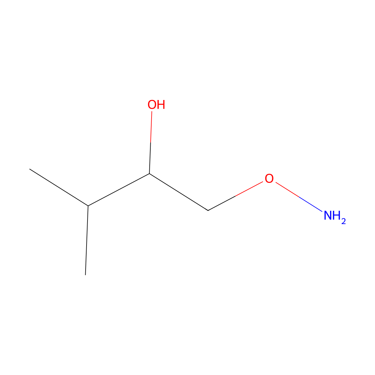 1-(Aminooxy)-3-methylbutan-2-ol molecular structure, CAS 1697477-08-9