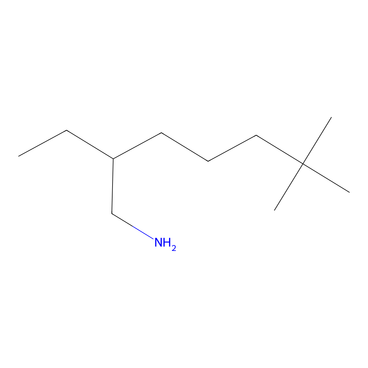 6-(Aminomethyl)-2,2-dimethyloctane molecular structure, CAS 1697489-21-6