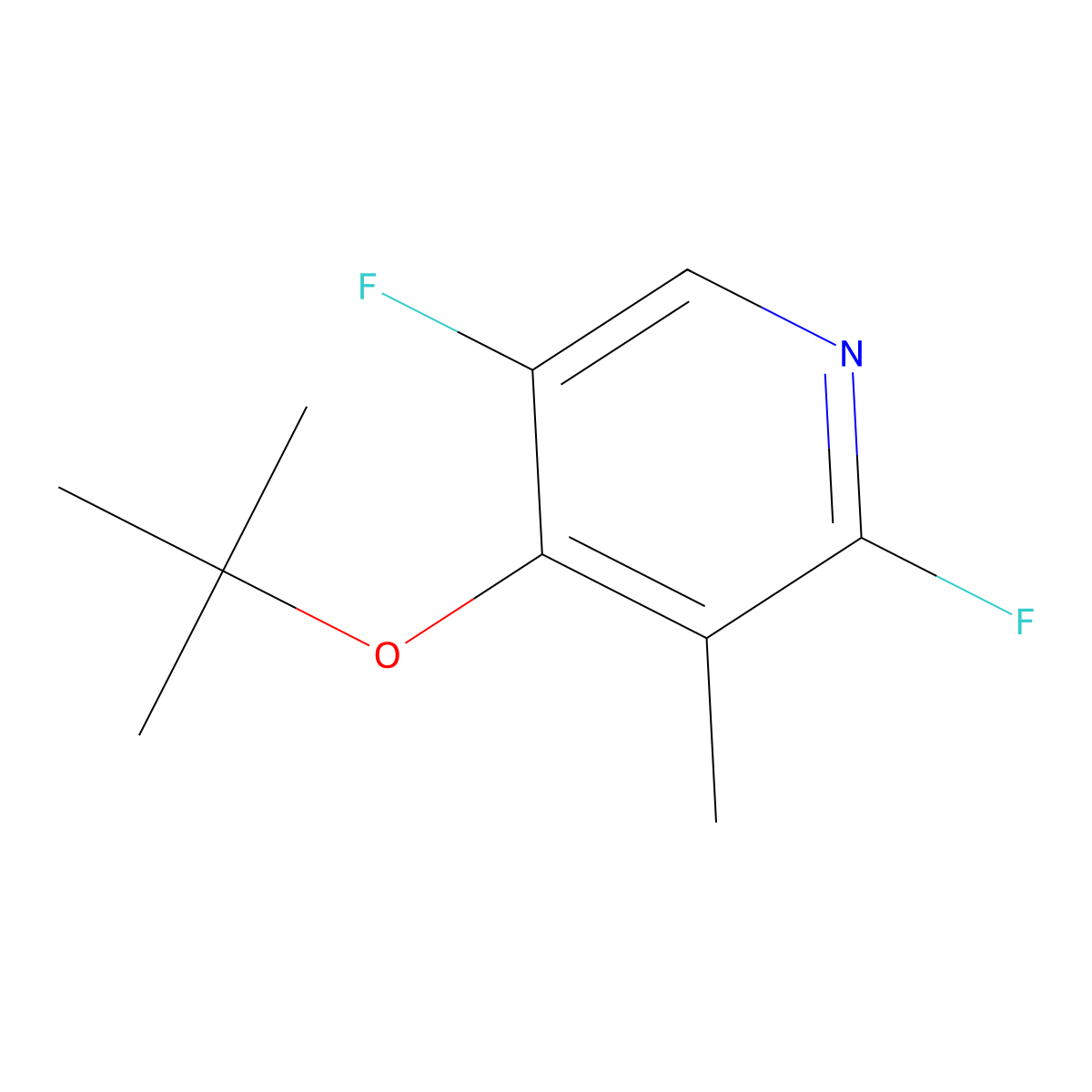 4-(tert-Butoxy)-2,5-difluoro-3-methylpyridine molecular structure, CAS 169749-84-2